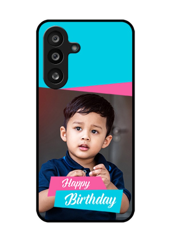 Samsung Galaxy M56 5G Custom Glass Phone Case - Image Holder With 2 Color Design