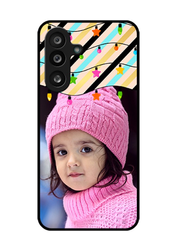 Samsung Galaxy M56 5G Custom Glass Phone Case - Lights Hanging Design