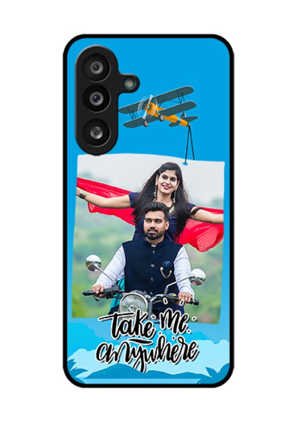 Samsung Galaxy M56 5G Custom Glass Phone Case - Traveller Design