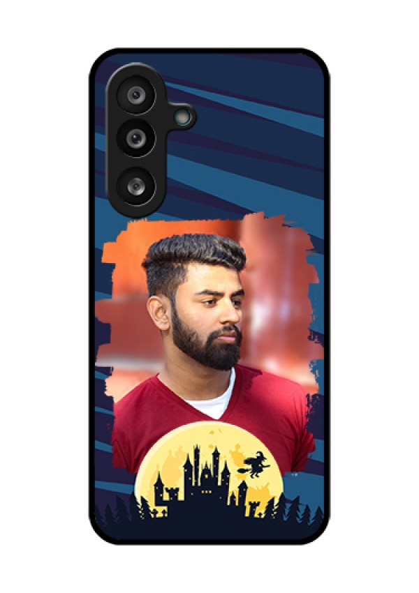 Samsung Galaxy M56 5G Custom Glass Phone Case - Halloween Witch Design