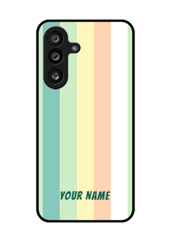 Samsung Galaxy M56 5G Custom Glass Phone Case - Multi - Colour Stripes Design