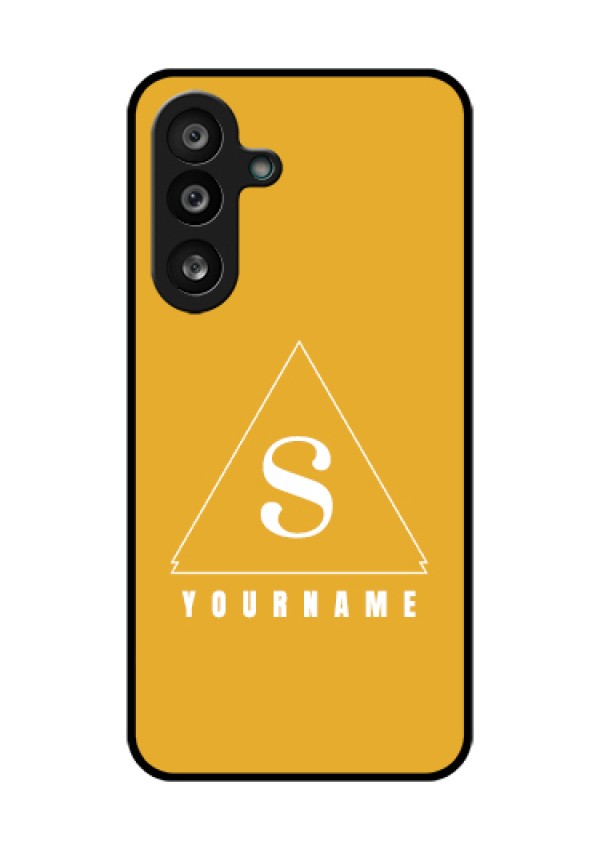 Samsung Galaxy M56 5G Custom Glass Phone Case - Simple Triangle Design