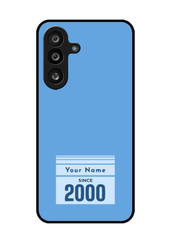 Samsung Galaxy M56 5G Custom Glass Phone Case - Custom Year Of Birth Design