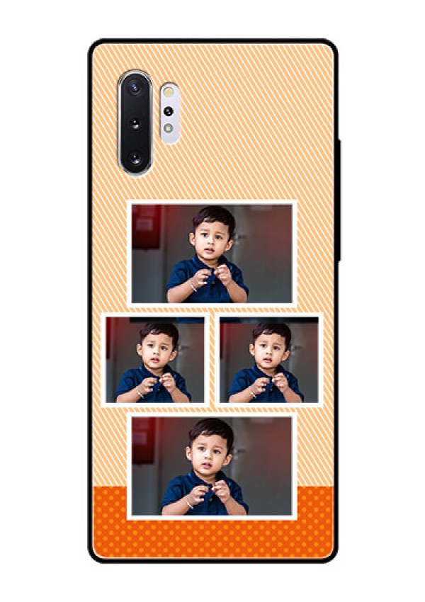 Samsung Galaxy Note 10 Plus Photo Printing on Glass Case  - Bulk Photos Upload Design