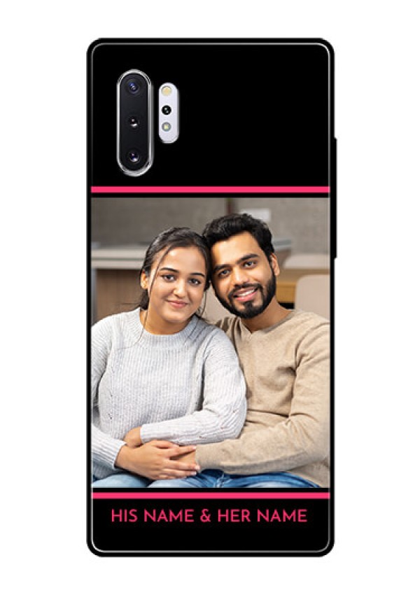 Samsung Galaxy Note 10 Plus Custom Glass Mobile Case  - with Add Text Design