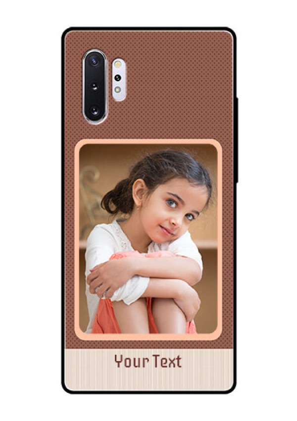 Samsung Galaxy Note 10 Plus Custom Glass Phone Case  - Simple Pic Upload Design