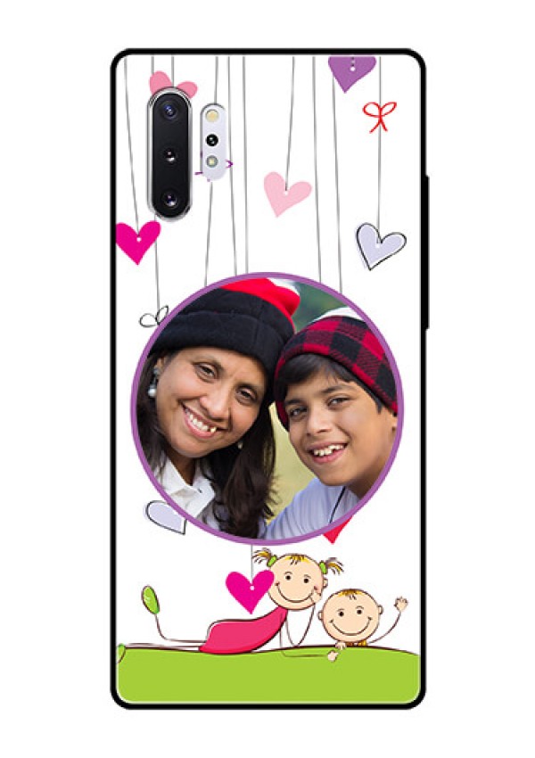 Samsung Galaxy Note 10 Plus Photo Printing on Glass Case  - Cute Kids Phone Case Design