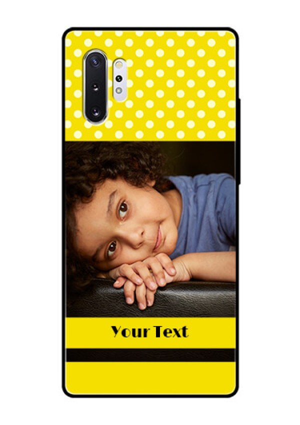 Samsung Galaxy Note 10 Plus Custom Glass Phone Case  - Bright Yellow Case Design