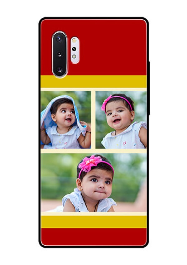 Samsung Galaxy Note 10 Plus Custom Glass Mobile Case  - Multiple Pic Upload Design