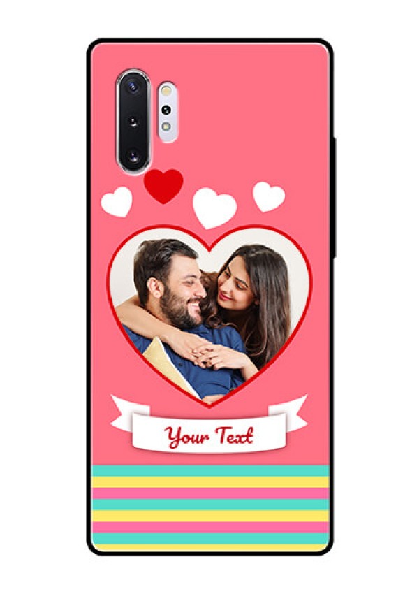 Samsung Galaxy Note 10 Plus Photo Printing on Glass Case  - Love Doodle Design