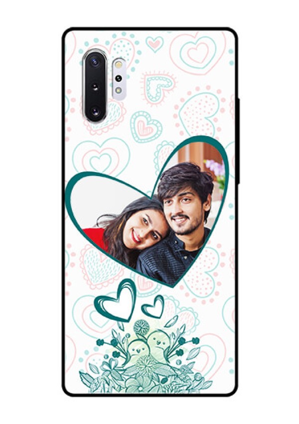Samsung Galaxy Note 10 Plus Photo Printing on Glass Case  - Premium Couple Design