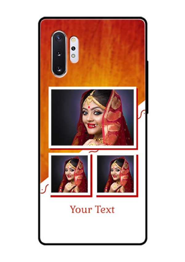 Samsung Galaxy Note 10 Plus Custom Glass Phone Case  - Wedding Memories Design  
