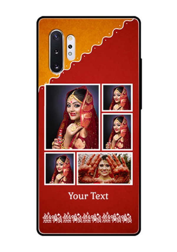 Samsung Galaxy Note 10 Plus Personalized Glass Phone Case  - Wedding Pic Upload Design