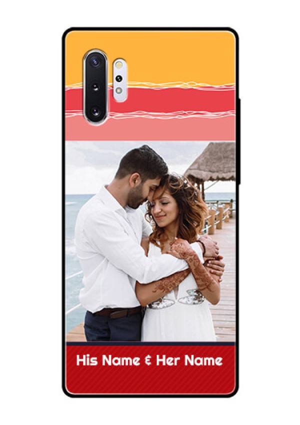 Samsung Galaxy Note 10 Plus Custom Glass Mobile Case  - Colorful Case Design