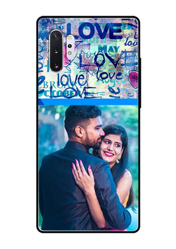 Samsung Galaxy Note 10 Plus Custom Glass Mobile Case  - Colorful Love Design