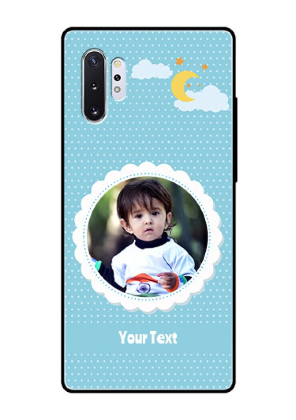 Samsung Galaxy Note 10 Plus Personalised Glass Phone Case  - Violet Pattern Design