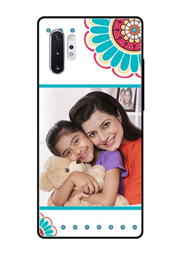 Samsung Galaxy Note 10 Plus Custom Glass Phone Case  - Flower Design