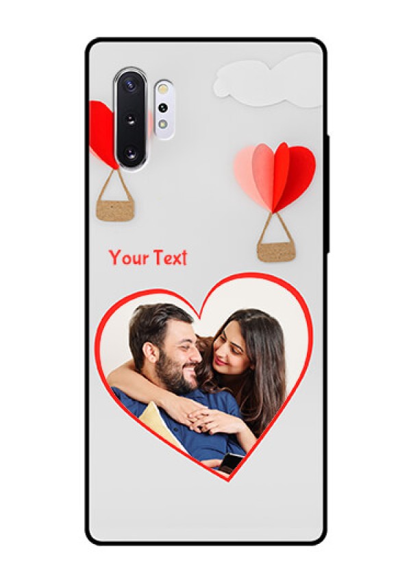 Samsung Galaxy Note 10 Plus Custom Glass Mobile Case  - Parachute Love Design