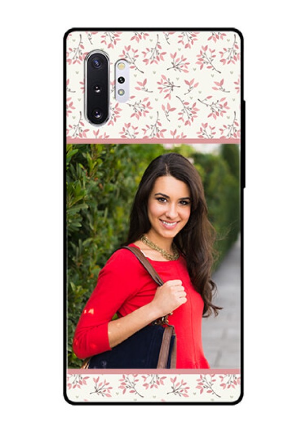 Samsung Galaxy Note 10 Plus Custom Glass Phone Case  - Premium Floral Design