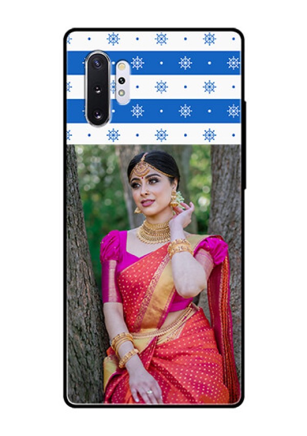 Samsung Galaxy Note 10 Plus Photo Printing on Glass Case  - Snow Pattern Design