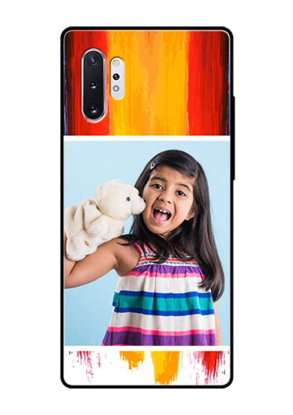 Samsung Galaxy Note 10 Plus Personalized Glass Phone Case  - Multi Color Design