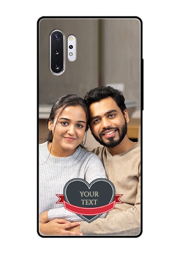 Samsung Galaxy Note 10 Plus Custom Glass Phone Case  - Just Married Couple Design