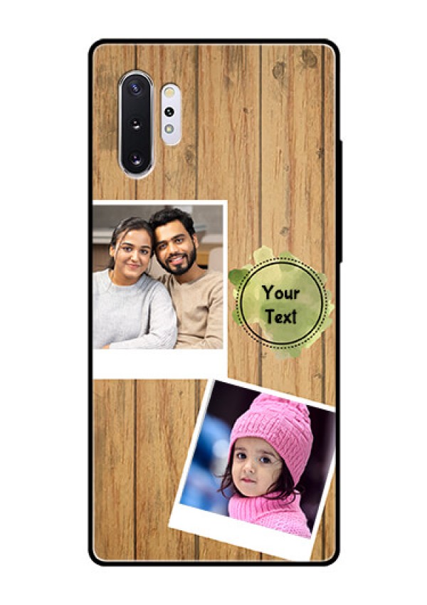 Samsung Galaxy Note 10 Plus Custom Glass Phone Case  - Wooden Texture Design