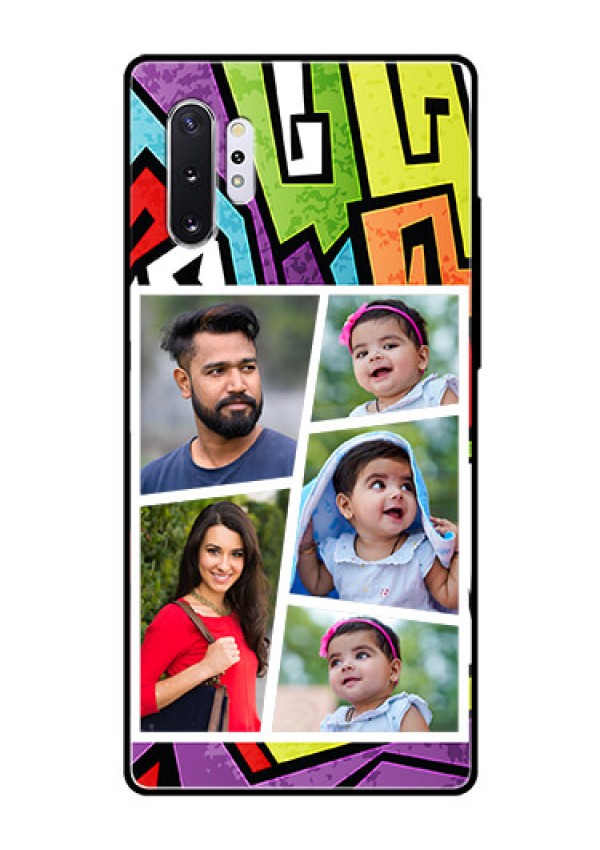 Samsung Galaxy Note 10 Plus Custom Glass Phone Case  - Graffiti pattern Design