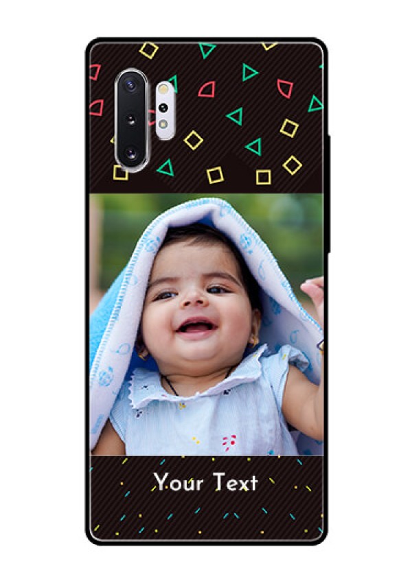 Samsung Galaxy Note 10 Plus Custom Glass Phone Case  - with confetti birthday design