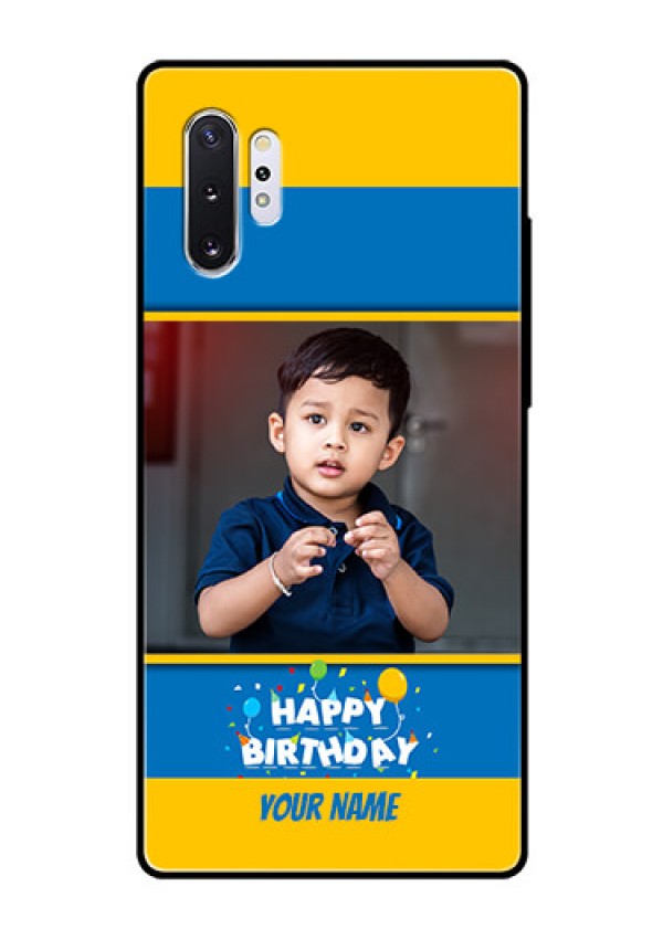Samsung Galaxy Note 10 Plus Custom Glass Mobile Case  - Birthday Wishes Design