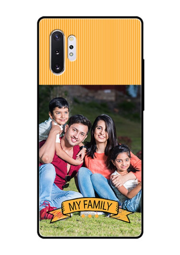 Samsung Galaxy Note 10 Plus Custom Glass Phone Case  - My Family Design