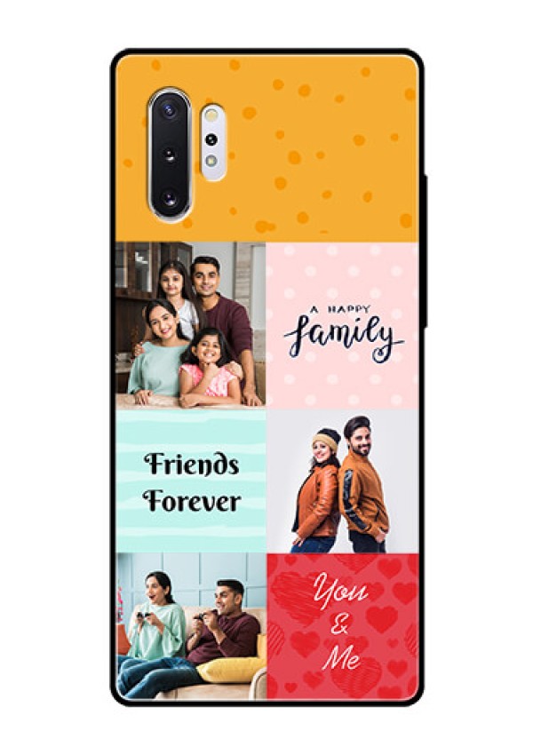 Samsung Galaxy Note 10 Plus Personalized Glass Phone Case  - Images with Quotes Design