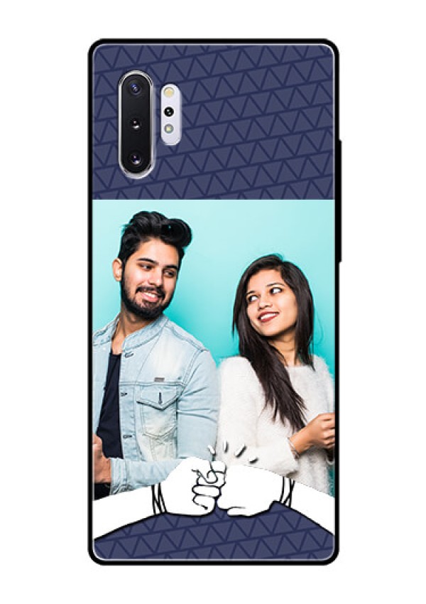 Samsung Galaxy Note 10 Plus Photo Printing on Glass Case  - with Best Friends Design  