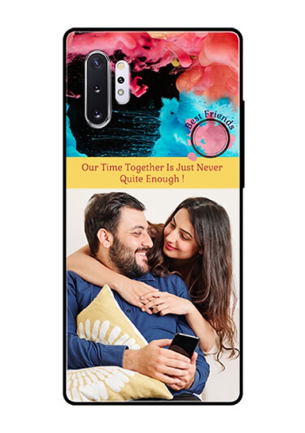 Samsung Galaxy Note 10 Plus Custom Glass Mobile Case  - Quote with Acrylic Painting Design