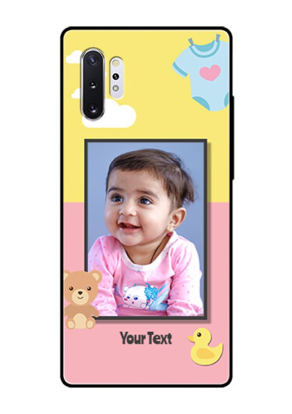 Samsung Galaxy Note 10 Plus Photo Printing on Glass Case  - Kids 2 Color Design