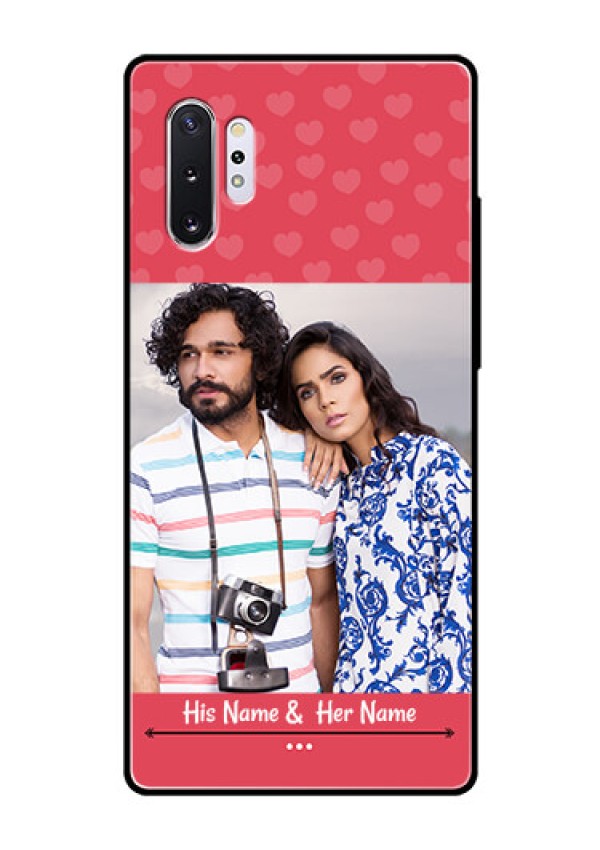 Samsung Galaxy Note 10 Plus Photo Printing on Glass Case  - Simple Love Design