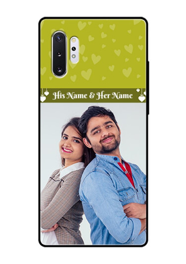 Samsung Galaxy Note 10 Plus Custom Glass Phone Case  - You & Me Heart Design