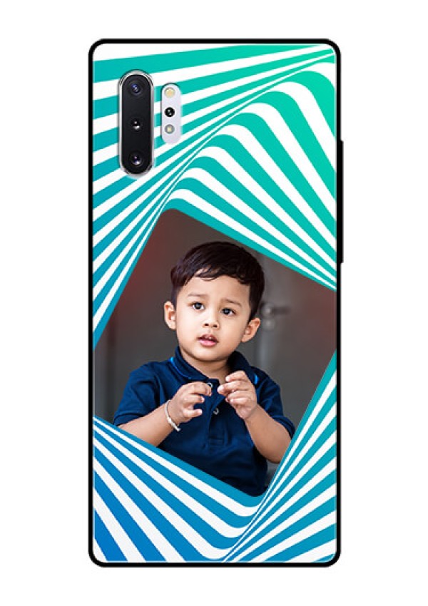 Samsung Galaxy Note 10 Plus Personalized Glass Phone Case  - Abstract Spiral Design