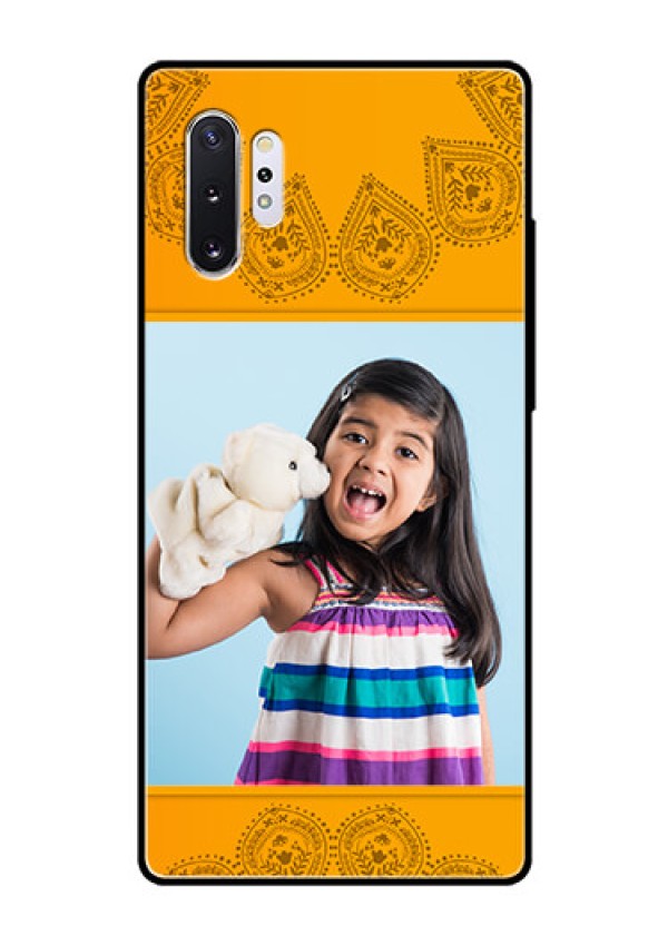 Samsung Galaxy Note 10 Plus Personalized Glass Phone Case  - Photo Wedding Design 