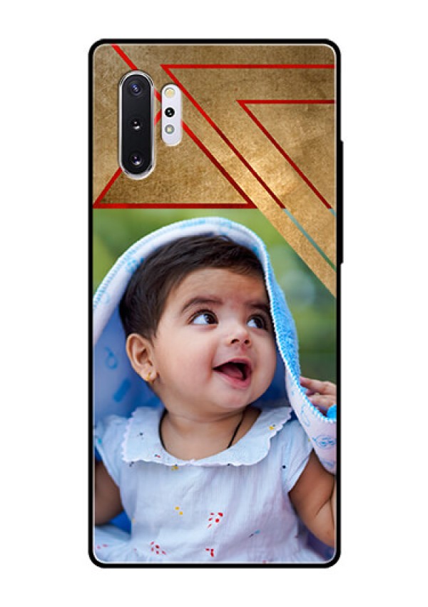 Samsung Galaxy Note 10 Plus Personalized Glass Phone Case  - Gradient Abstract Texture Design