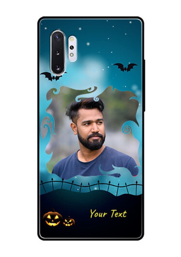 Samsung Galaxy Note 10 Plus Custom Glass Phone Case  - Halloween frame design