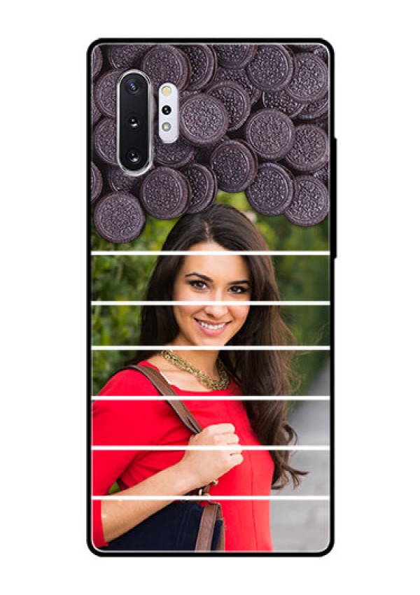 Samsung Galaxy Note 10 Plus Custom Glass Phone Case  - with Oreo Biscuit Design