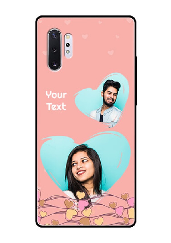 Samsung Galaxy Note 10 Plus Custom Glass Mobile Case  - Love Doodle Design