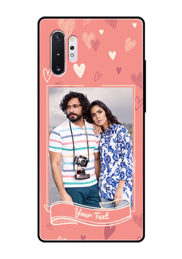 Samsung Galaxy Note 10 Plus Custom Glass Phone Case  - Love doodle art Design