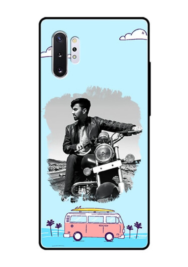 Samsung Galaxy Note 10 Plus Photo Printing on Glass Case  - Travel & Adventure Design