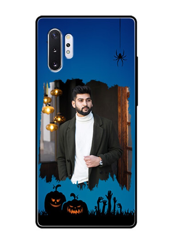Samsung Galaxy Note 10 Plus Photo Printing on Glass Case  - with pro Halloween design 