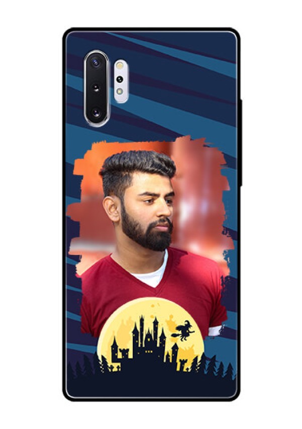 Samsung Galaxy Note 10 Plus Photo Printing on Glass Case  - Halloween Witch Design 