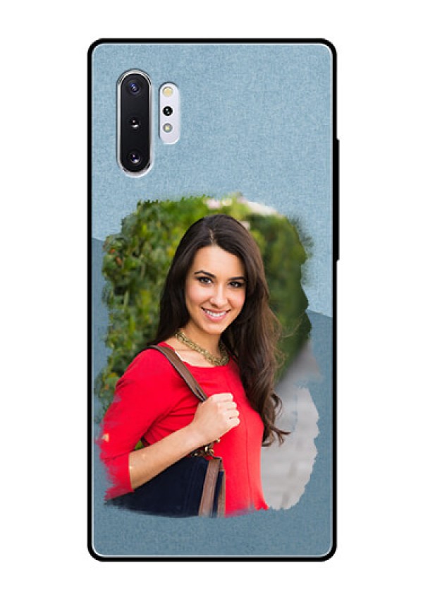 Samsung Galaxy Note 10 Plus Custom Glass Mobile Case  - Grunge Line Art Design