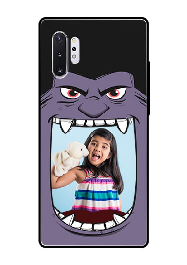 Samsung Galaxy Note 10 Plus Custom Glass Phone Case  - Angry Monster Design
