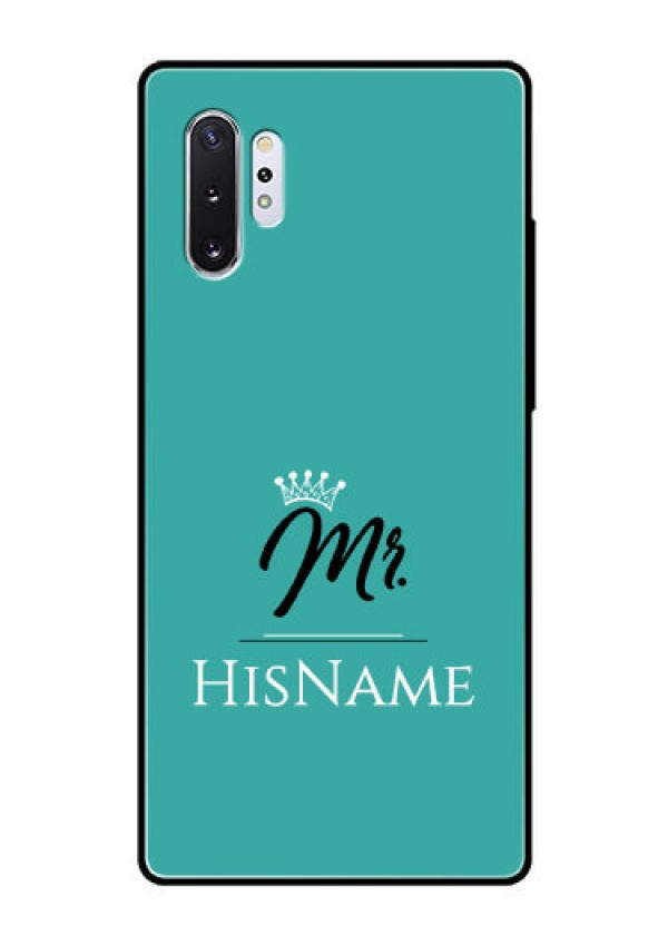 Galaxy Note 10 Plus Custom Glass Phone Case Mr with Name